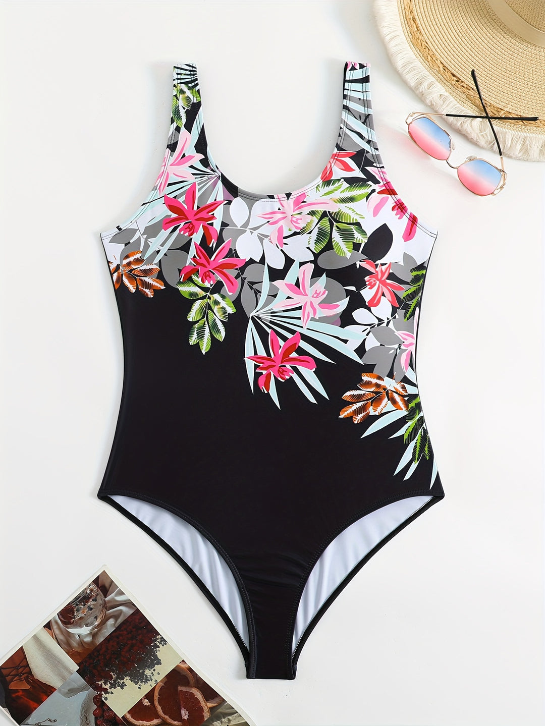Dame jumpsuit med blomsterprint Skovae