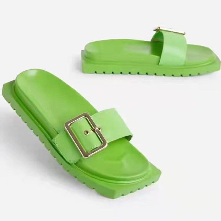 Dame platform-sandaler med elegant spænde og komfortabel fodseng Stilla