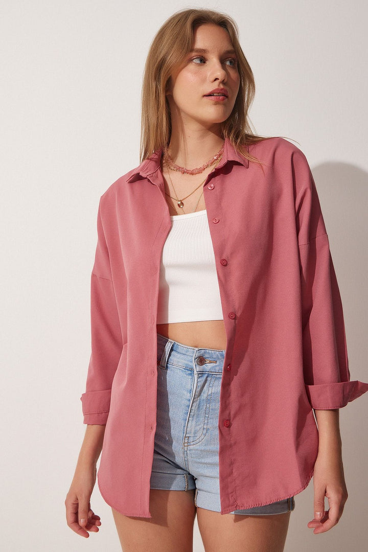 Dame Oversized Bluse med lange ærmer Stilla