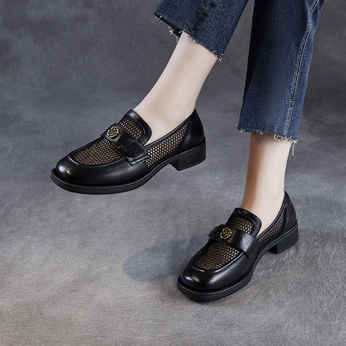 Dame Elegante Mesh-detaljer Slippers med Dekorativ Strop Stilla