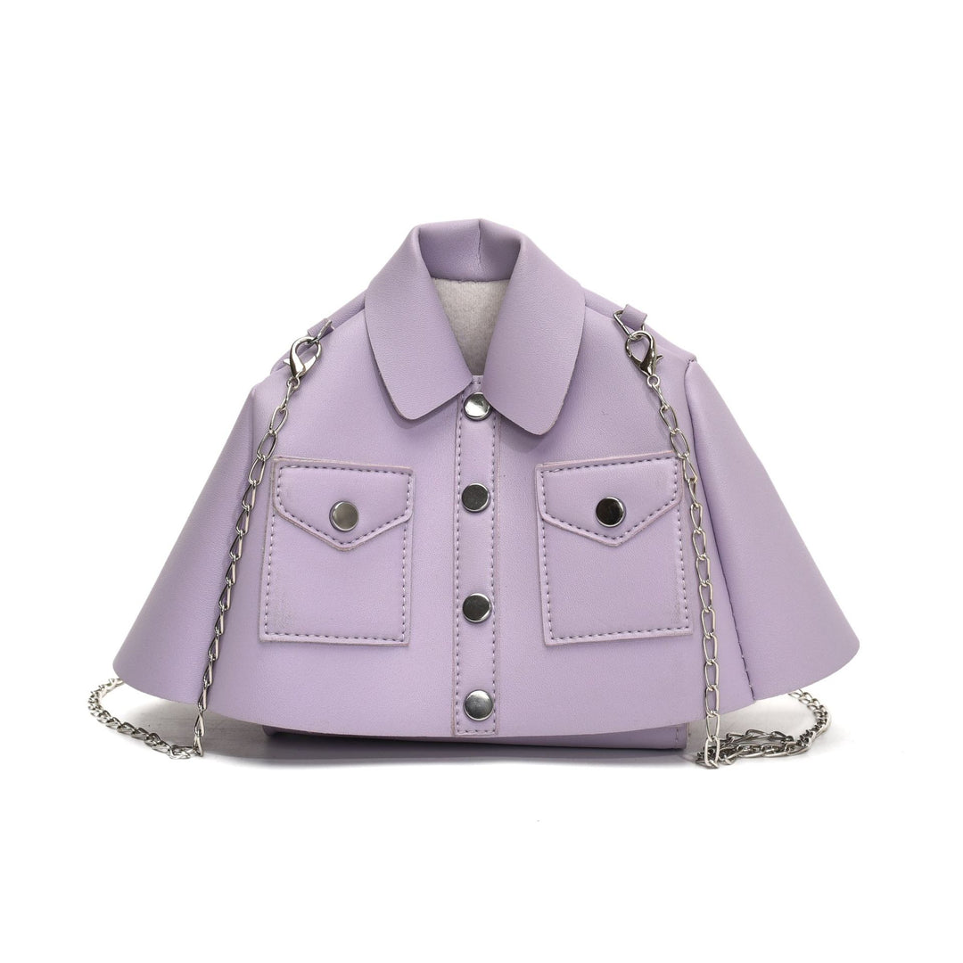 Femme Chic Fauxlæder Mini Jakke Håndtaske Stilla