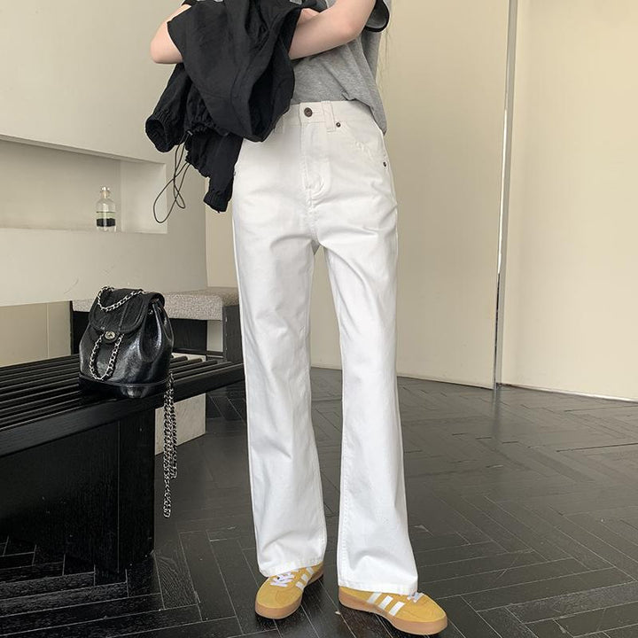 Dame brede jeans med høj talje Stilla