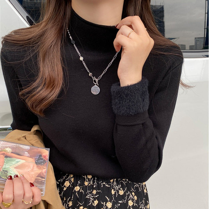 Dame Elegant Turtleneck Sweater lavet af Blødt Materiale Stilla