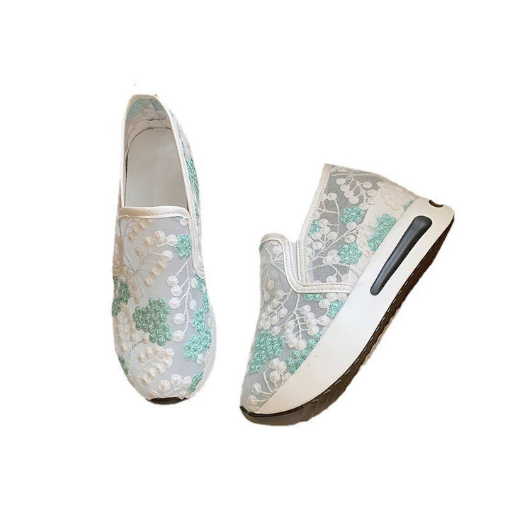 Dame Mode Slip-On Sneakers med blomsterdesign Stilla