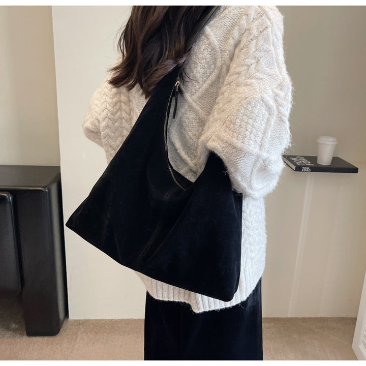 Femme Suede Hobo Skuldertaske Stilla