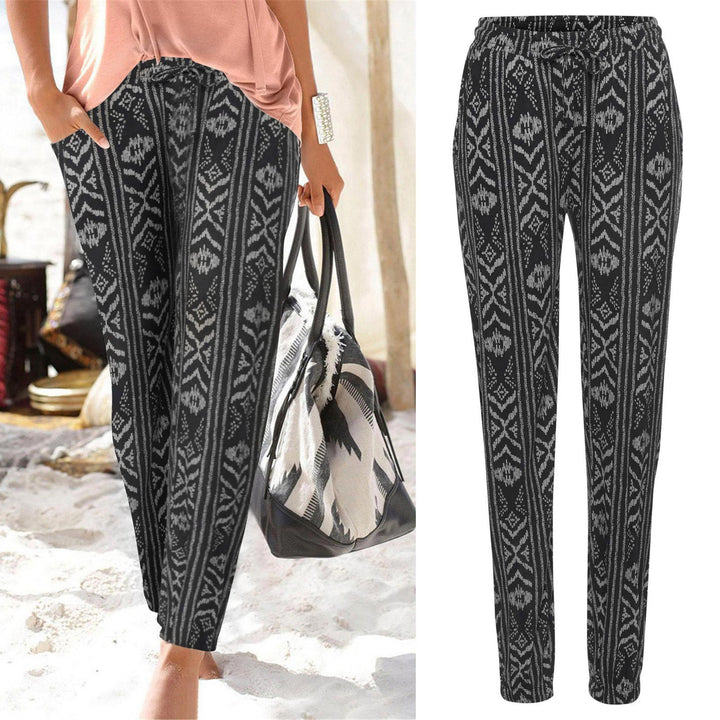 Dame Blomsterprint Relaxed Fit Bukser Stilla