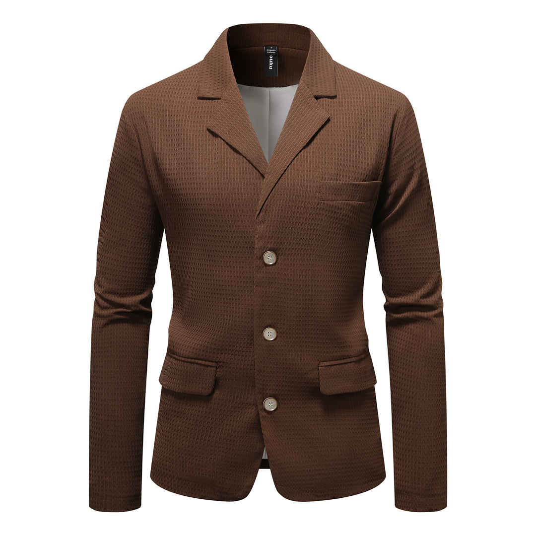 Herre elegant fritidsblazer med struktureret stof Stilla