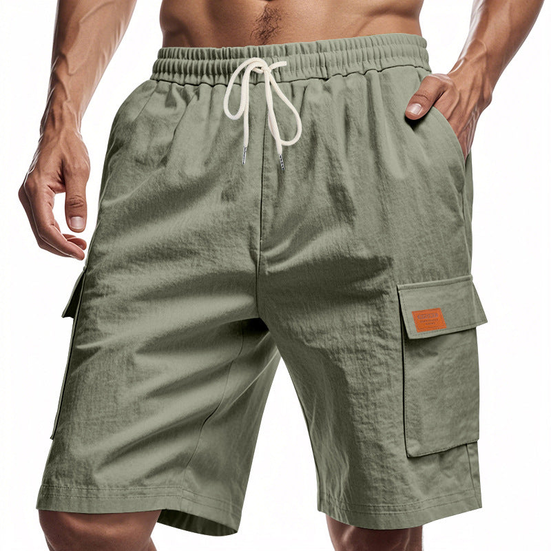 Herrer praktiske Cargo-Shorts med elastisk talje og sidelommer Stilla