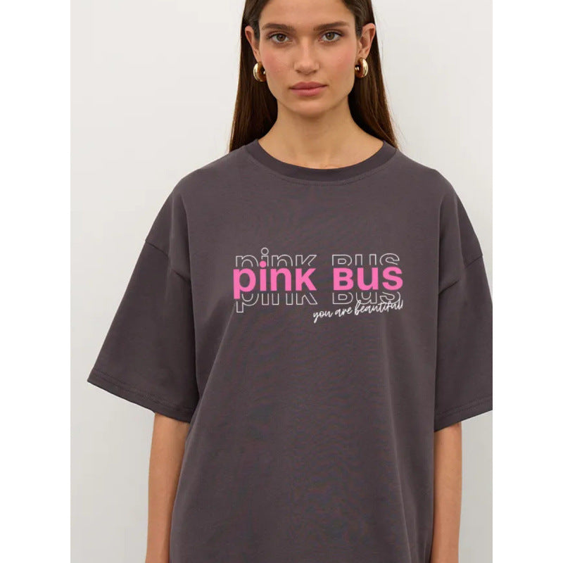 Dame T-shirt med afslappet vintage-inspiration og inspirerende tryk Stilla