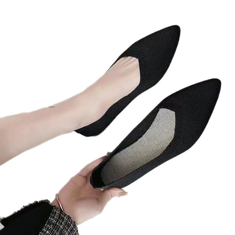 Damer Åndbare Strikspitze Ballerinas Stilla
