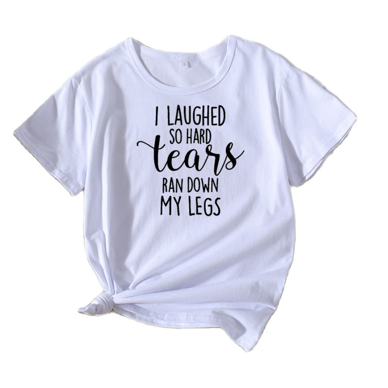 Dame Relaxed Fit Grafik Humor T-shirt Stilla