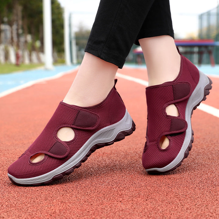 Femme justerbare stropper åndbare Slip-On sneakers Stilla