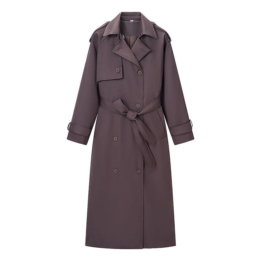 Kvinders elegante trenchcoat med justerbart bælte og fashionable kraver Stilla
