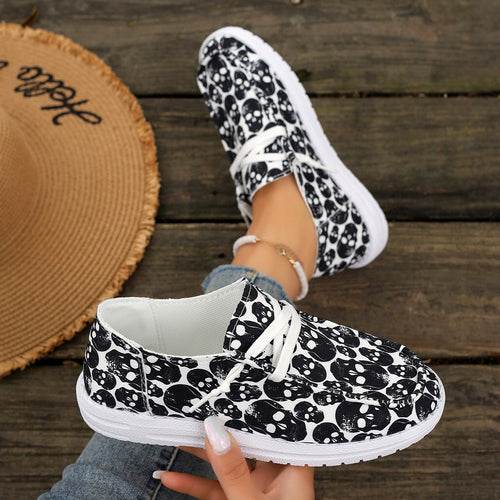 Dame sneakers med smart kraniet design Stilla