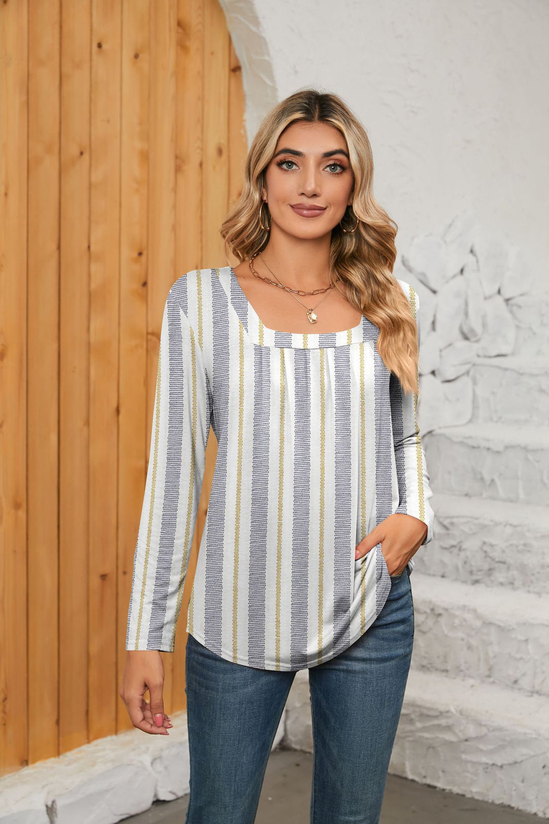 Dame Langærmet Blusenshirt Stilla