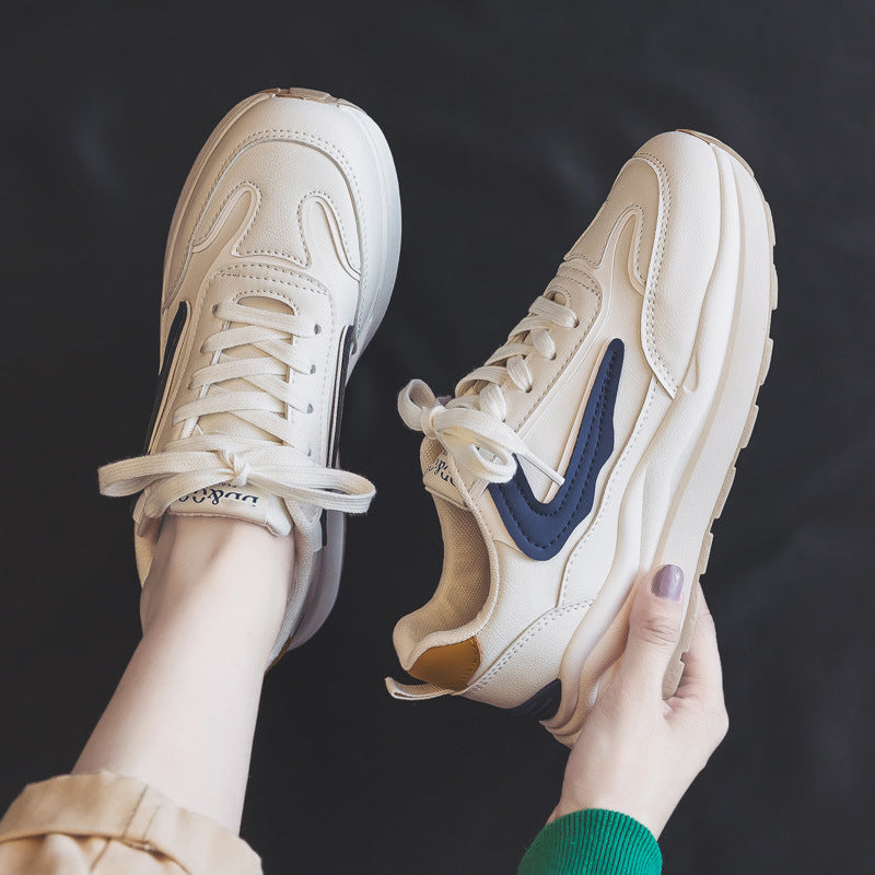 Dame Chunky Sneakers med sportsligt design Stilla
