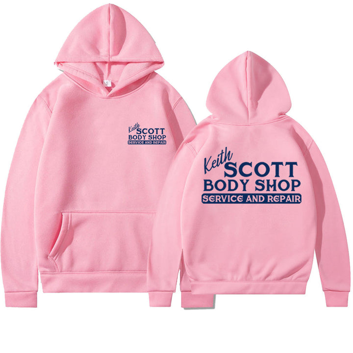 Kvinders hoodie sweatshirt med kreativt print og blødt fleece materiale Skovae