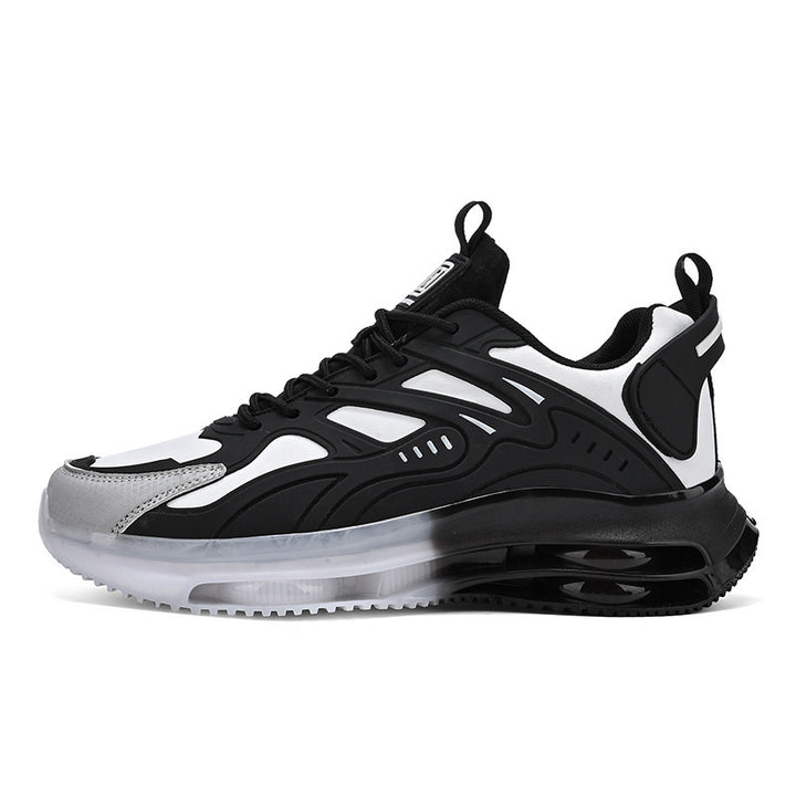 Herrer nan futuristisk præstationsorienteret livsstil-sneaker med gennemgående luftkammer-sål og termoplastiske plastikapplikationer Skovae