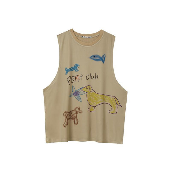 Dame Kunstnerisk Grafik Tank Top Stilla