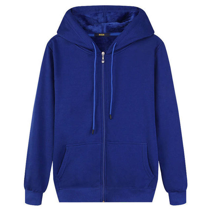Kvinde hoodie jakke med fuld lynlås og praktiske sidelommer Skovae