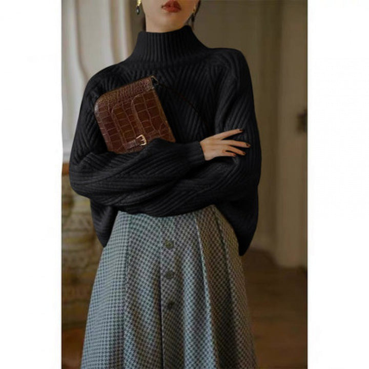 Dame mudret overshirt-jakke i uld Stilla