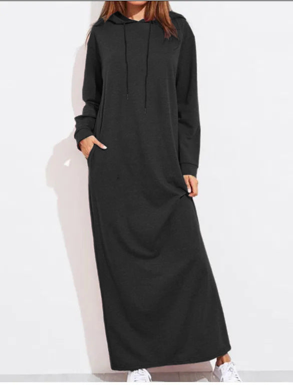 Dame hættkjole i afslappet oversized stil Stilla