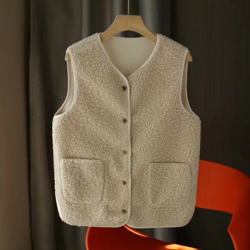 Kvinder Cozy Fleece Vest med Praktiske Lommer Stilla