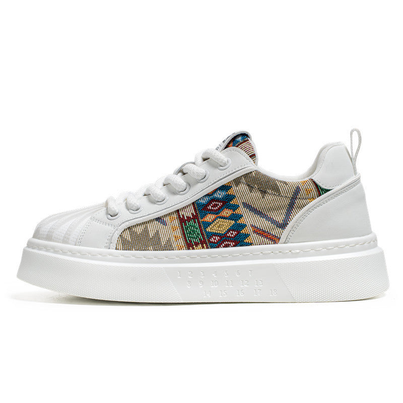 Femme etnisk inspirerede teksturerede sneakers Stilla