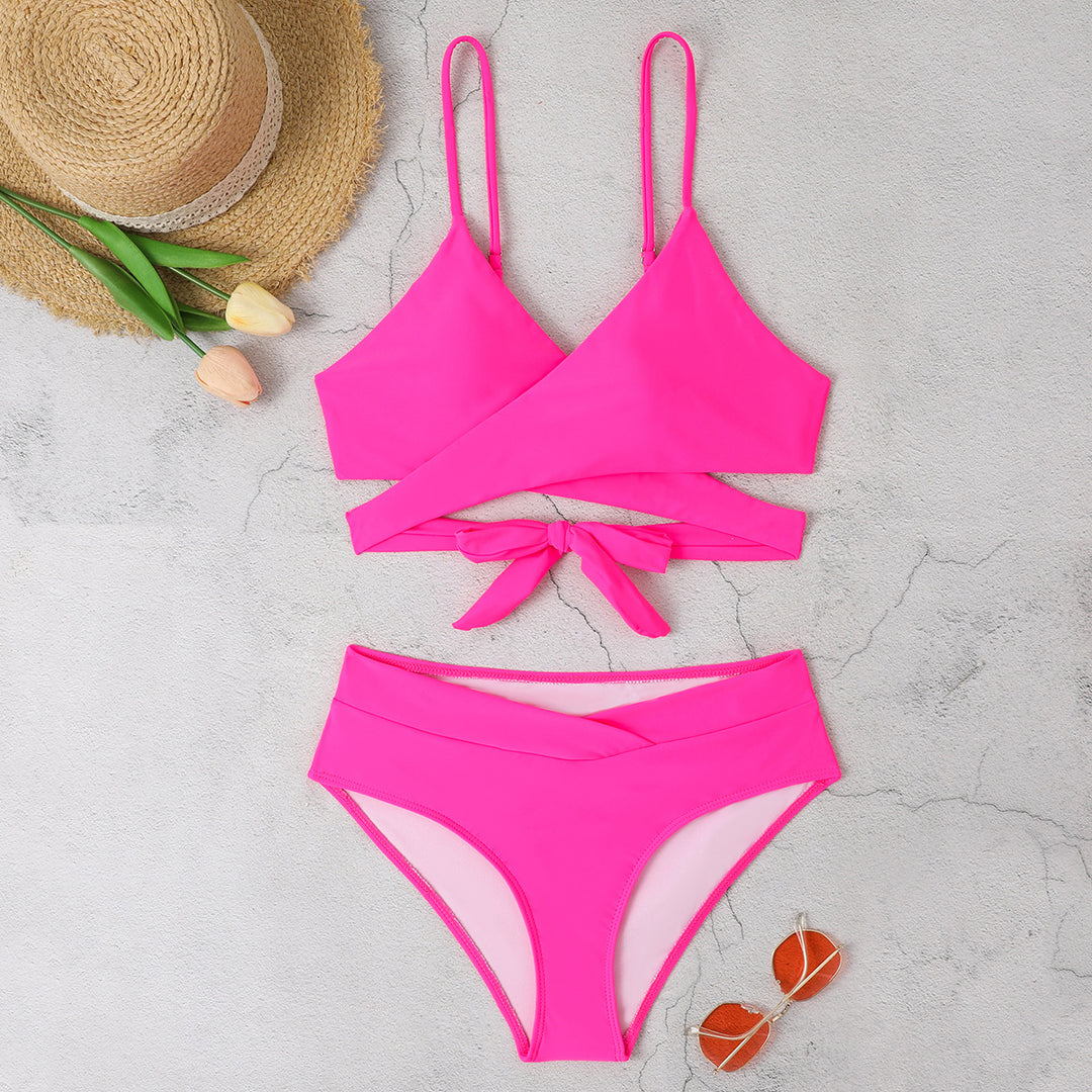 Dame Triangel-Bikini med fashionable accenter Skovae