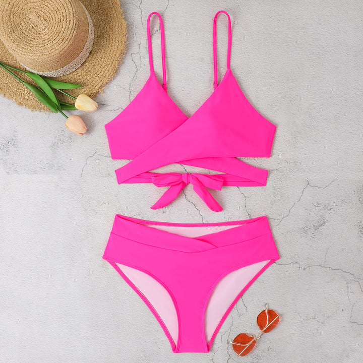 Dame Triangel-Bikini med fashionable accenter Skovae