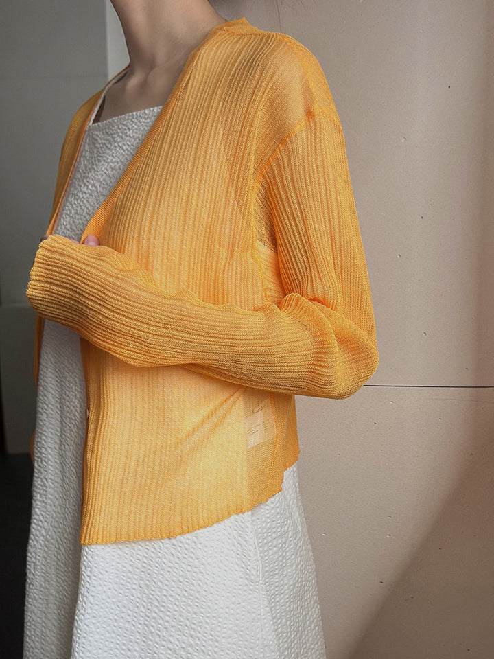 Dame let strikket cardigan med struktureret design og åben front Stilla