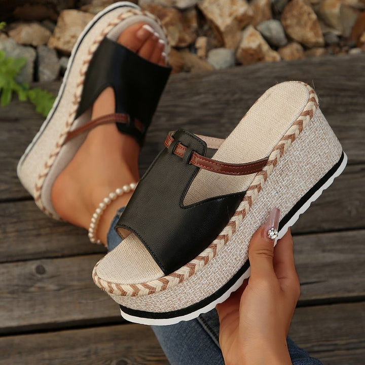Dame Wedge-sandaler med raffineret design og polstret fodseng Stilla