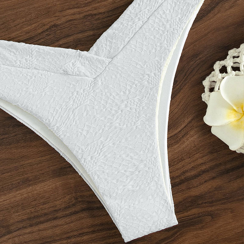 Dame bikini-sæt med elegant ringdetalje og høj skæring Stilla