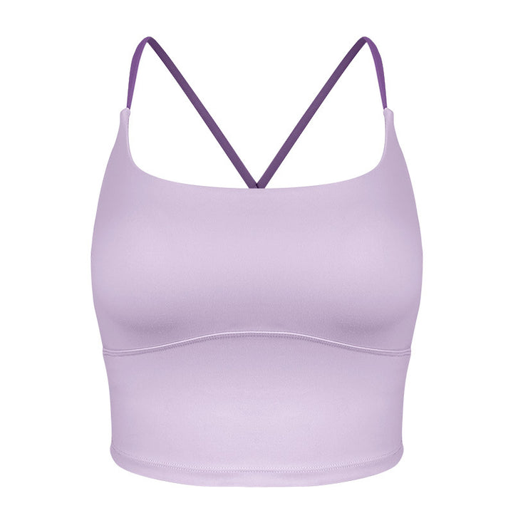 Dame sporty bustier med dobbelt stropdesign og innovative fugttransportteknologier Stilla