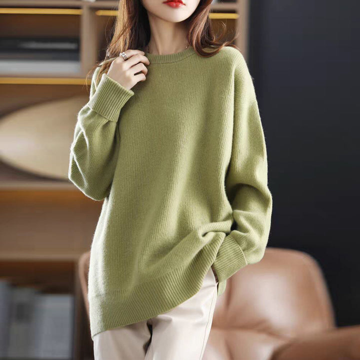 Femme Elegant Oversized Strikpullover Stilla