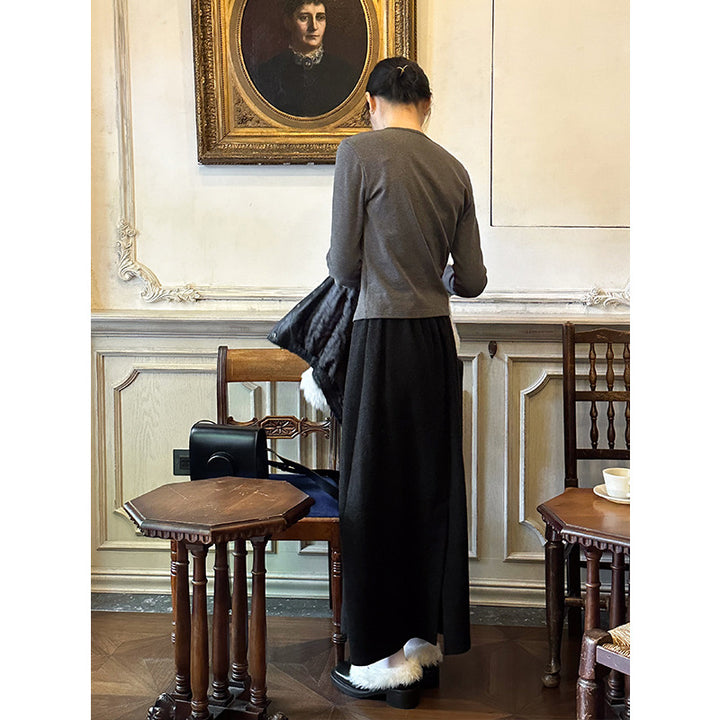 Dame elegant og stilfuld jakke i tweed-stil Stilla