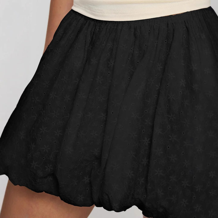 Dame asymmetrisk top med komfortabel rynkeeffekt og off-shoulder design Stilla
