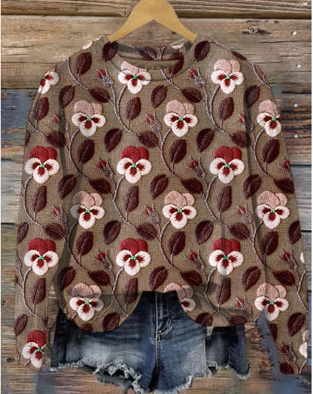 Stilla | Casual Floral Print Sweater