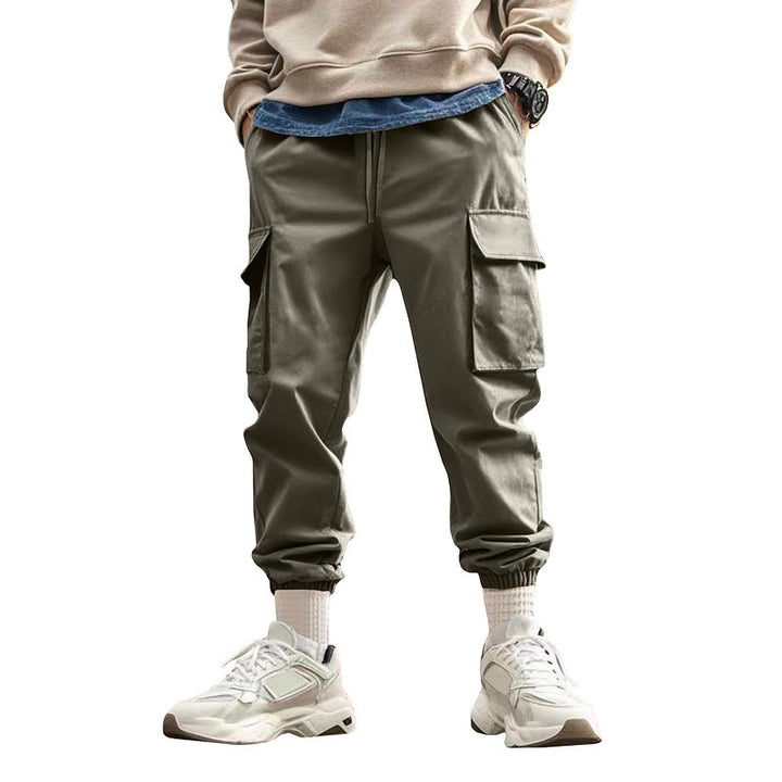 Herren nan urbane utilitariske joggere med multifunktionslommer og konisk ben Skovae
