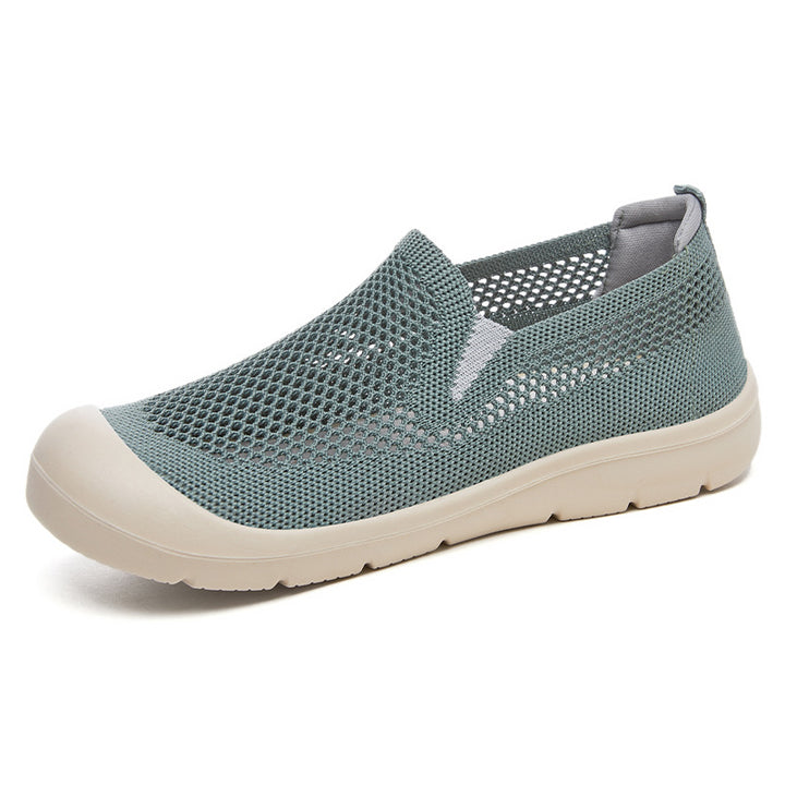 Dame Åndbare Slip-On Fritidssko med Mesh-overflade og skridsikker Sål Stilla