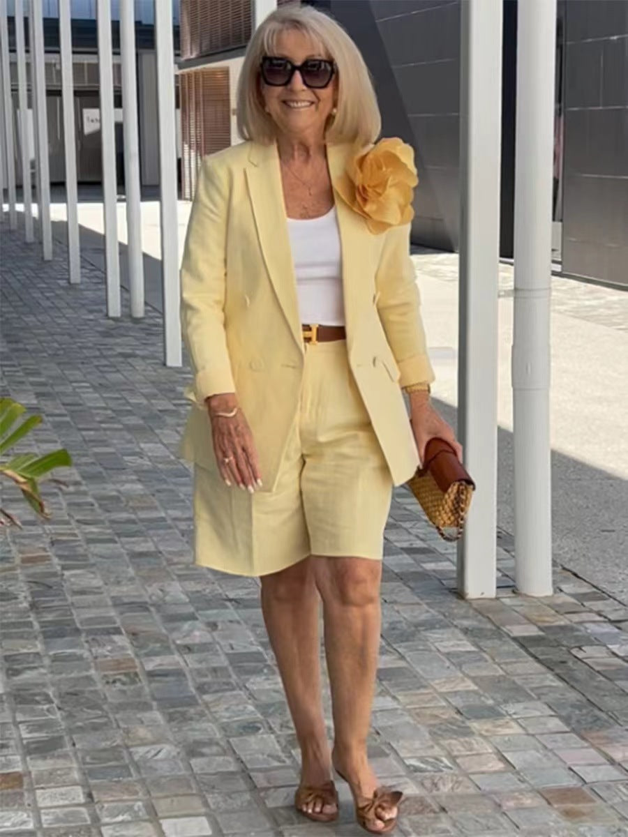 Dame sommerligt Blazer-kombinationssæt Stilla