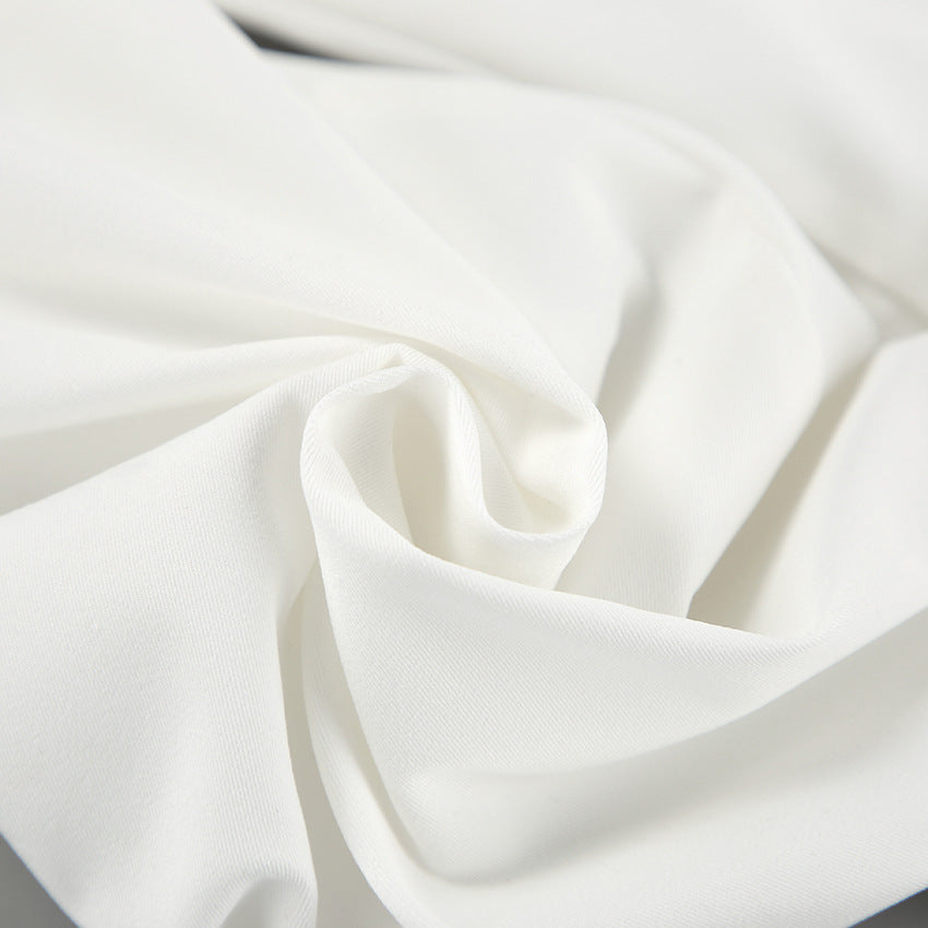 Damebluse med asymmetrisk udskæring og voluminøse ærmer Stilla