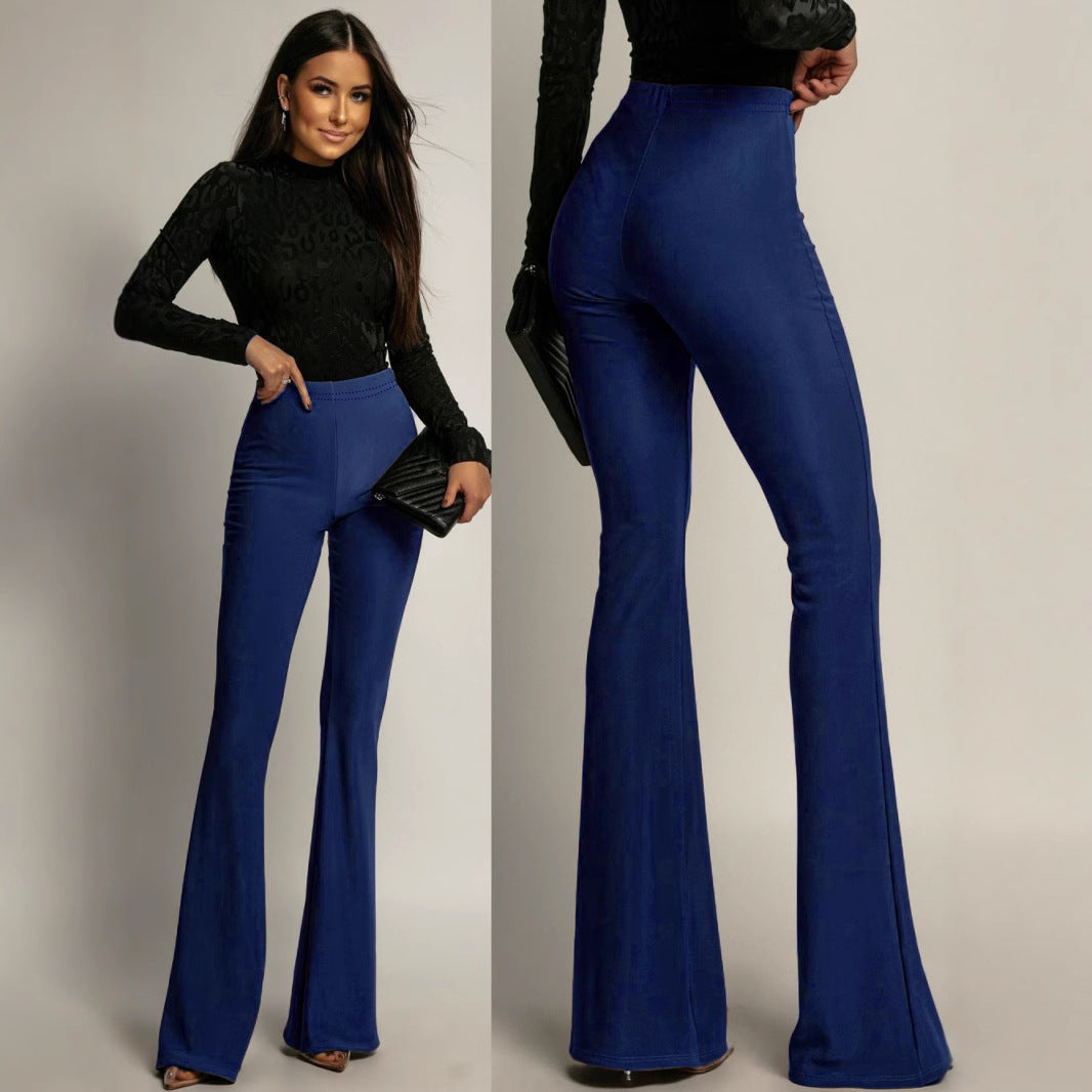 Dame Flared Leggings med høj talje og figursyet snit Stilla
