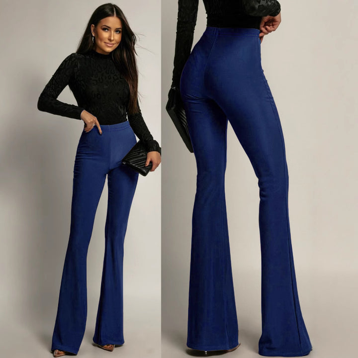 Dame Flared Leggings med høj talje og figursyet snit Stilla