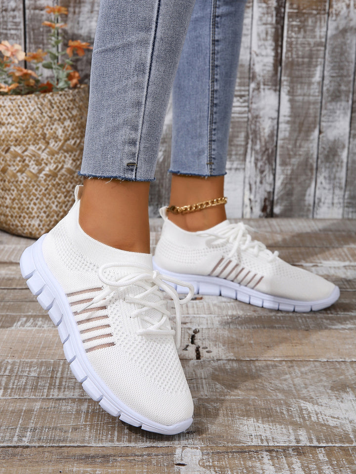 Dame Sporty Sneakers med åndbart strikoverdel Stilla