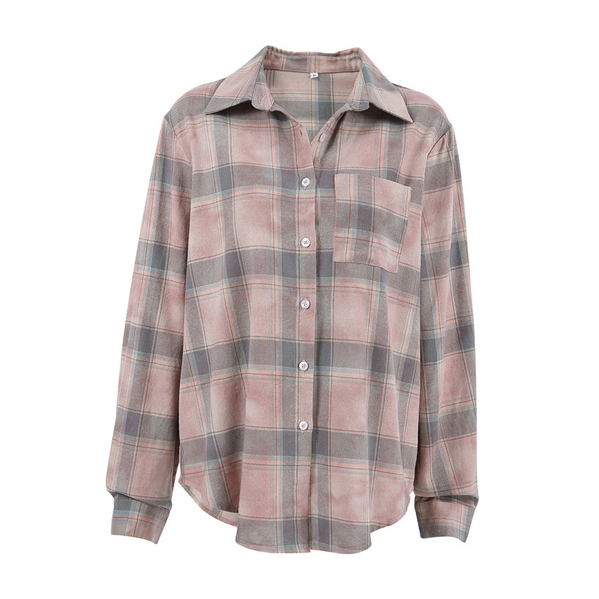 Dame Ternet Overshirt-Bluse i let bomuldsblanding med afslappet snit Stilla