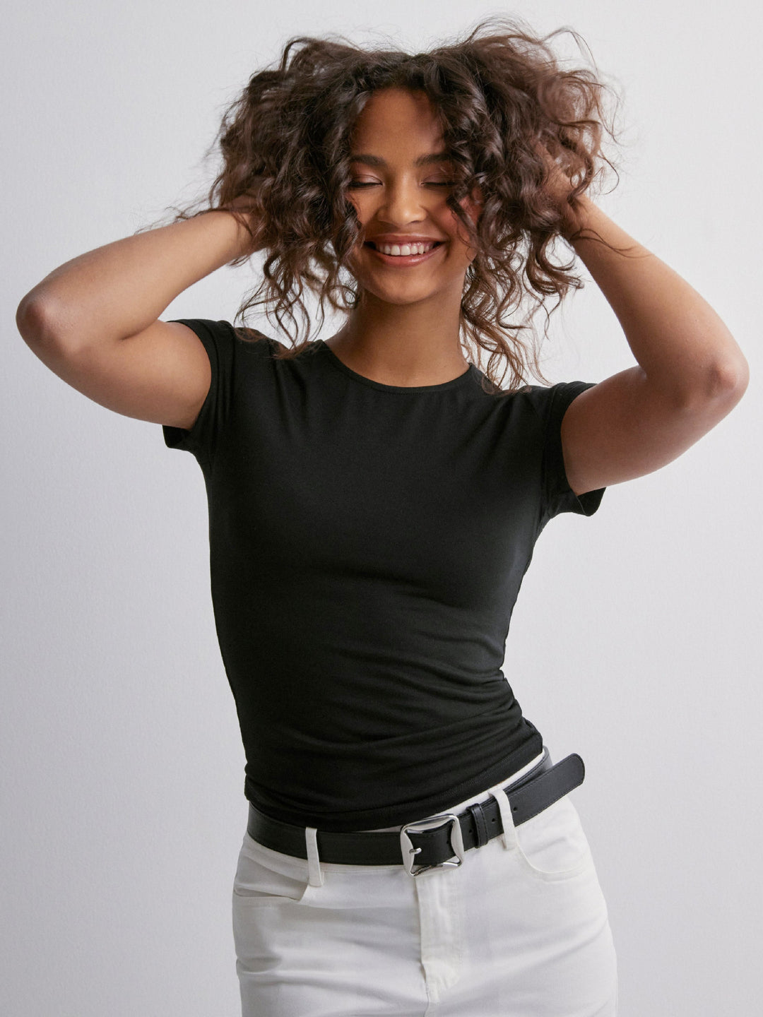 Dame figurtilpasset T-shirt Stilla