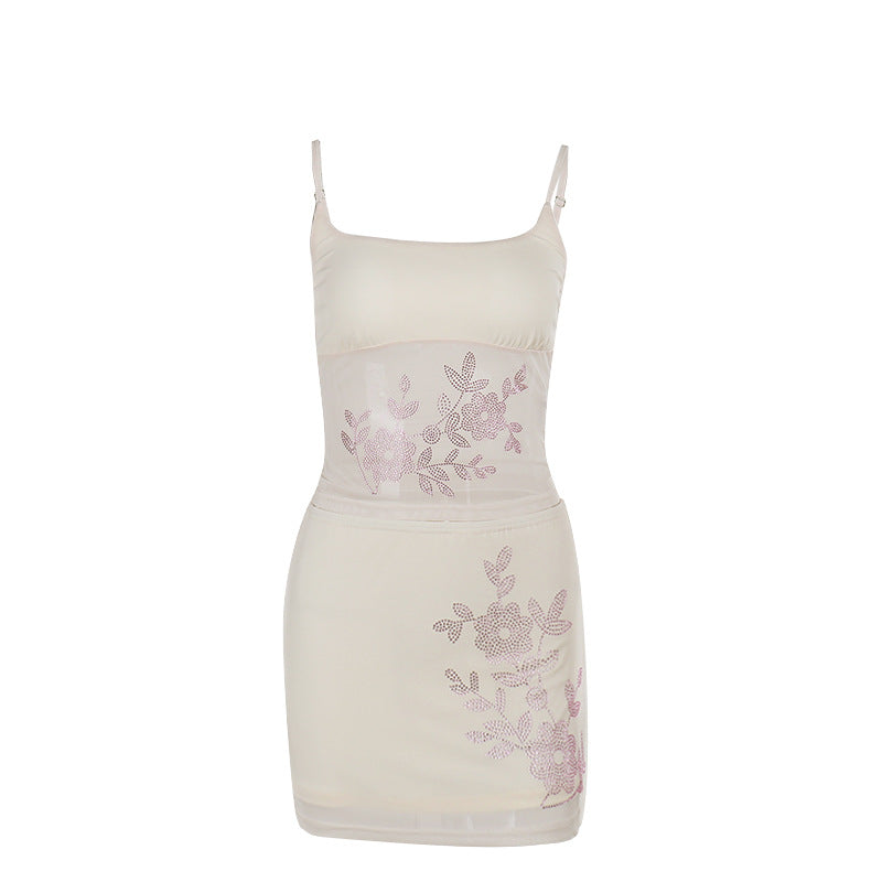 Dame Bodycon kjole med filigrane spids accenter Skovae