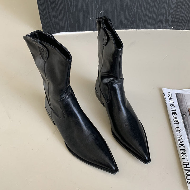 Dame elegante Ankelstøvler med spids tåområde og fleksibel sål Stilla