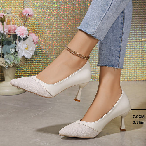 Dame elegante High-Heel Pumps med fint spids-Design Stilla